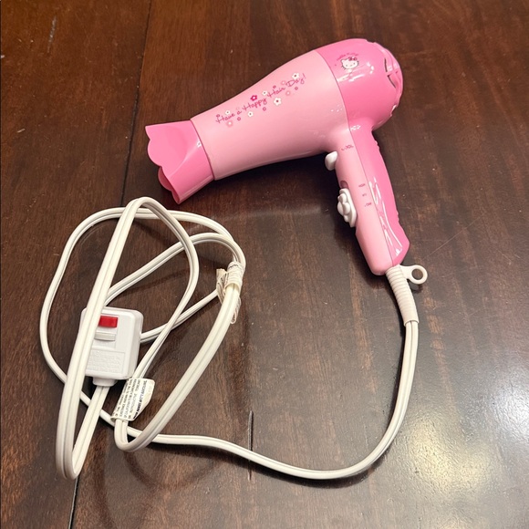 Hello Kitty Pink Hair Dryer.  Great shape works great. Older but not used much - Picture 2 of 3